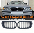 Genuine BMW E46 front grille designed for 2002-2005 models.