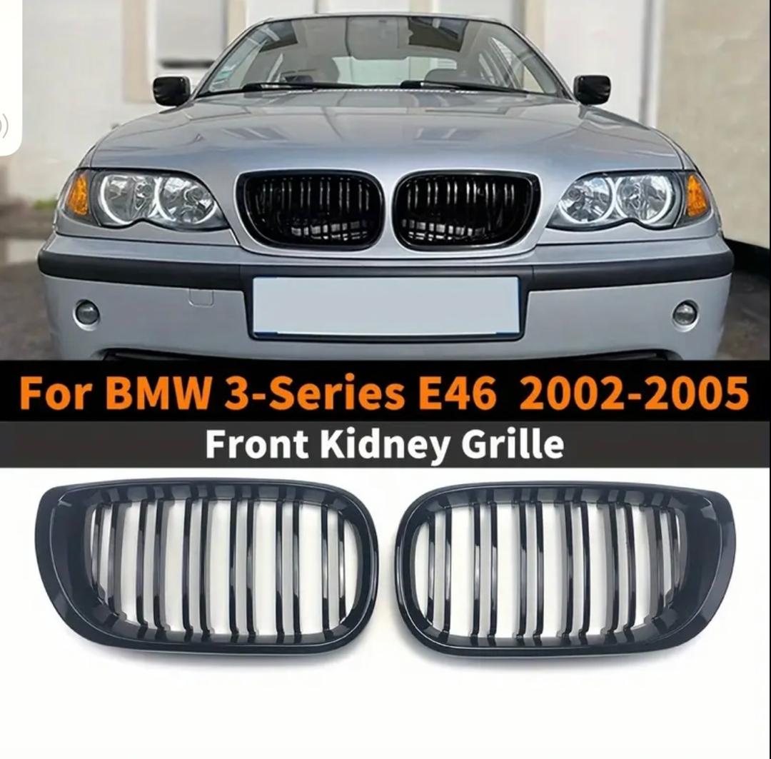 Genuine BMW E46 front grille designed for 2002-2005 models.