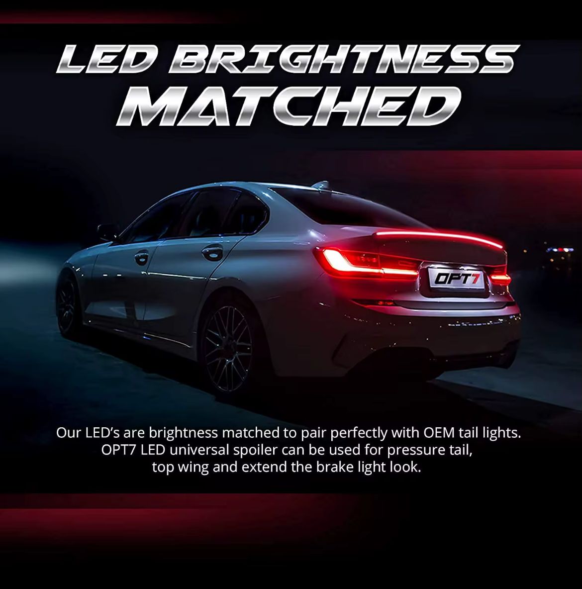 Universal Boot Spoiler with LED Light