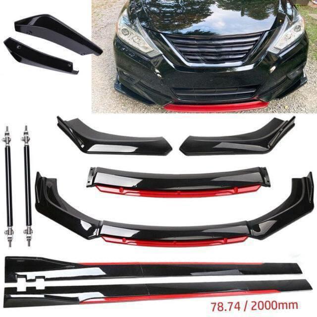 Universal Full Body Kit – Gloss Black with Front Lip, Side Skirts & Strut Bars