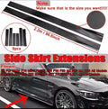 BMW Gloss Black Side Skirt Extensions – 2.2m / 86.6" (6pcs Kit)