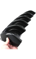 Universal Rear Bumper Shark Fin Diffuser – Gloss Black