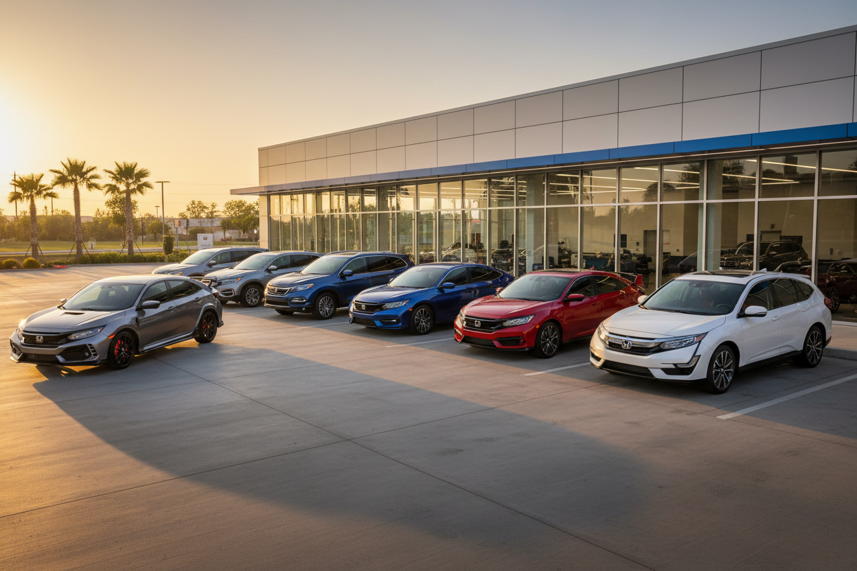 Honda Cars Outdoor Garage