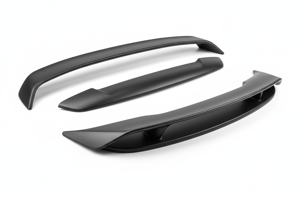 Matte Black Spoiler Set